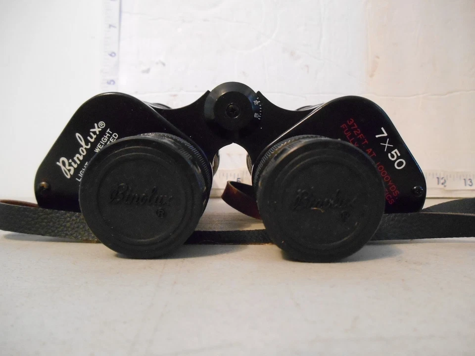 Binolux Binoculars 7x50 w/case,4 caps 372ft at 1000 yds fully coated Optics - Image 4 of 4