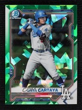 2021 Bowman Chrome Draft Sapphire Edition Green 8/50 Diego Cartaya #BDC-155 0qi3