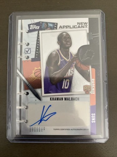 Khaman Maluach 2025-26 Topps Rookie Auto Phoenix Suns RC