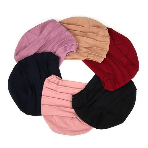 Hair Loss Headscarf Beanies Women Turban Hat Head Wrap Muslim Hijabs Chemo Hat - Picture 7 of 17