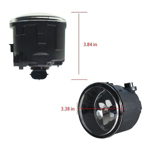 For 07-11 Nissan VERSA 1.8L Clear Fog Lights Kit with Switch Bulbs Bezel Wiring - Picture 6 of 7