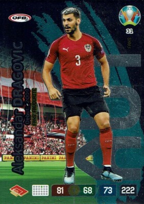 Panini Adrenalyn XL UEFA Euro EM 2020 Fans Favourite Karte Nr. 31 Dragovic