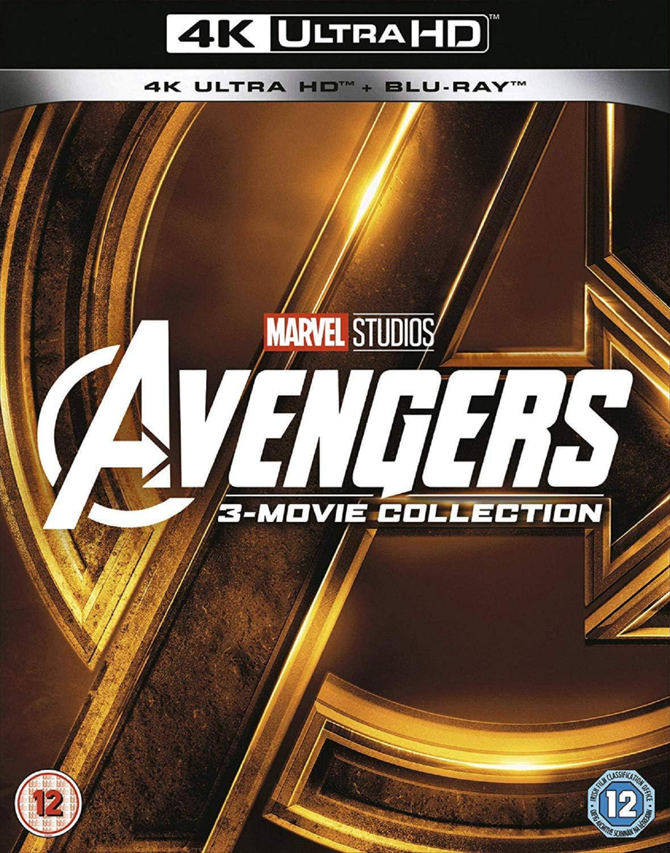 Avengers Trilogy Part 1 2 3 Movie Collection 4K UHD Ultra HD Film