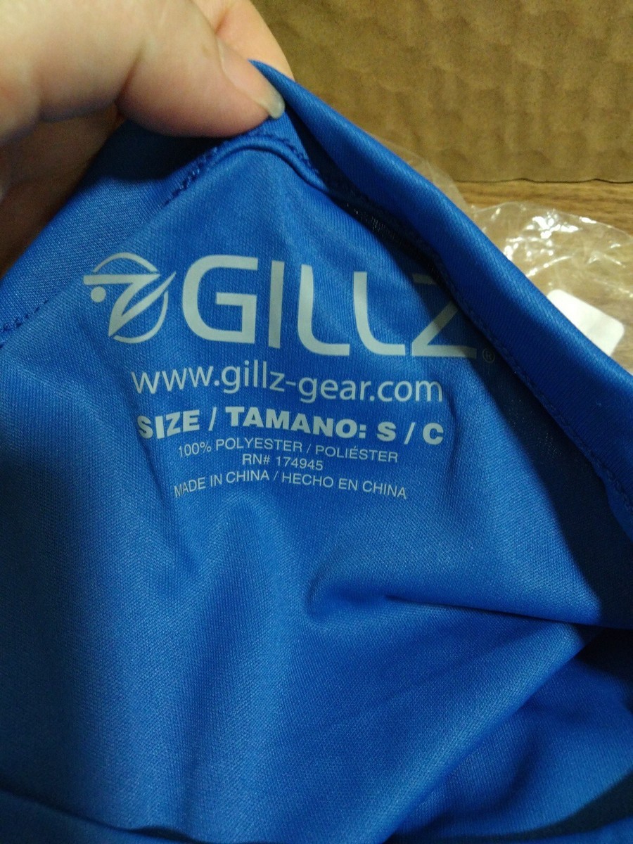 Gillz Mens Fishing Shirt Waterman Scales Long Sleeve Small Snorkel
