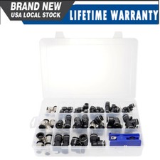 52 Pcs Quick Connect Air Hose Fitting Kit 1/4" 3/8" 1/2" Push to Connect Air Fit