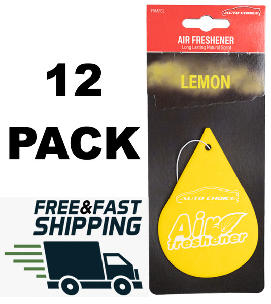 12 x Ambientador de aire con aroma a limón aroma a fragancia - coche furgoneta hogar