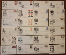 STAMPS First Day of Issue envelopes LOT 52pcs 1962-1965