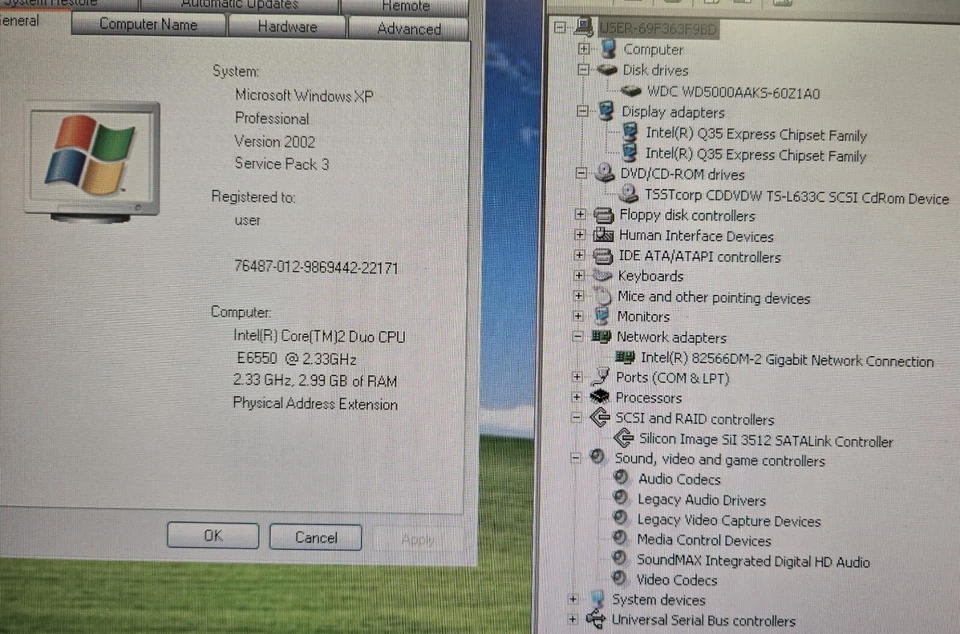 Vintage SMALL Windows XP PC - Great for games! IBM Core2Duo, 500GB USFF - TESTED - Image 2 of 4