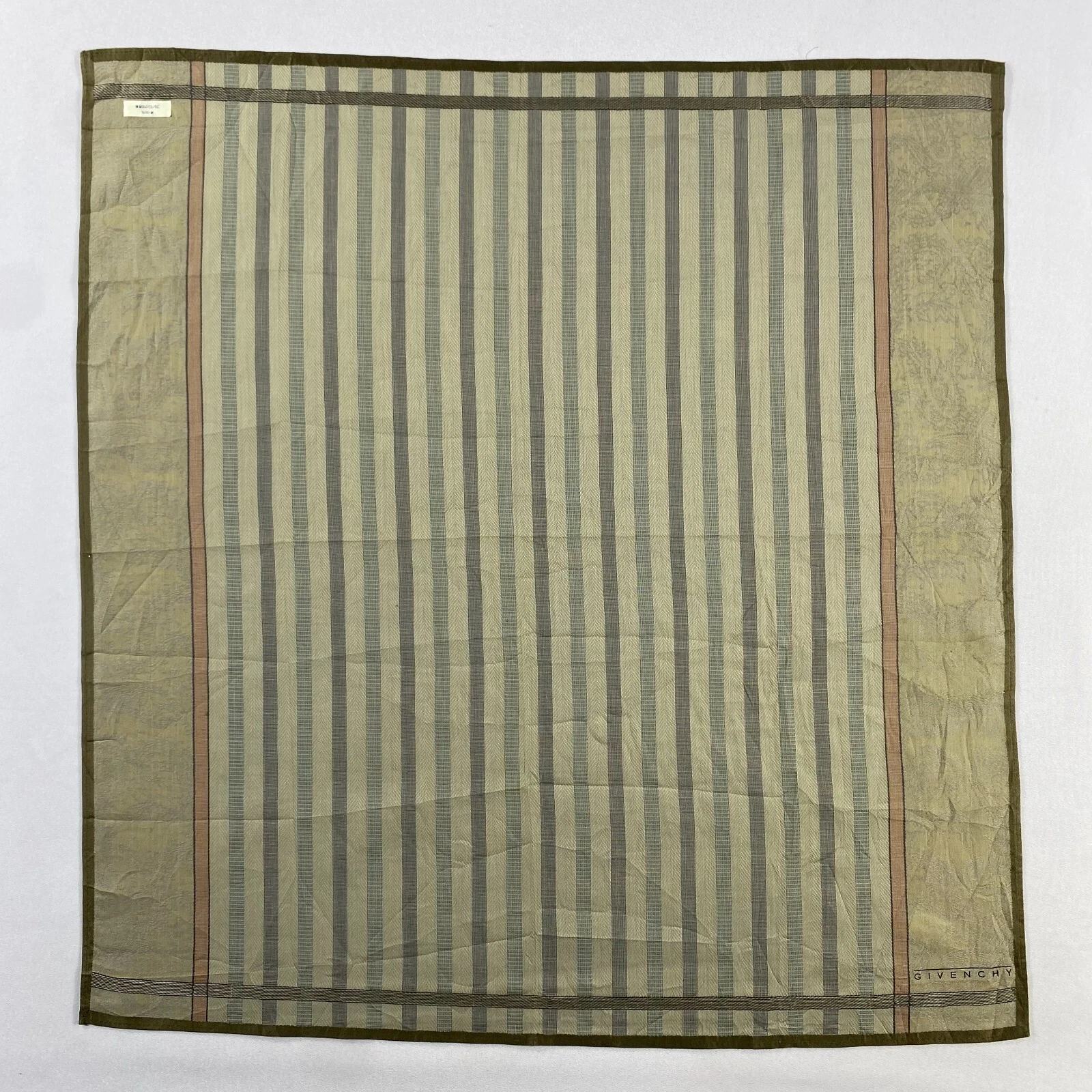 Vintage Givenchy Handkerchief Pocket Square Bandana Neckerchief