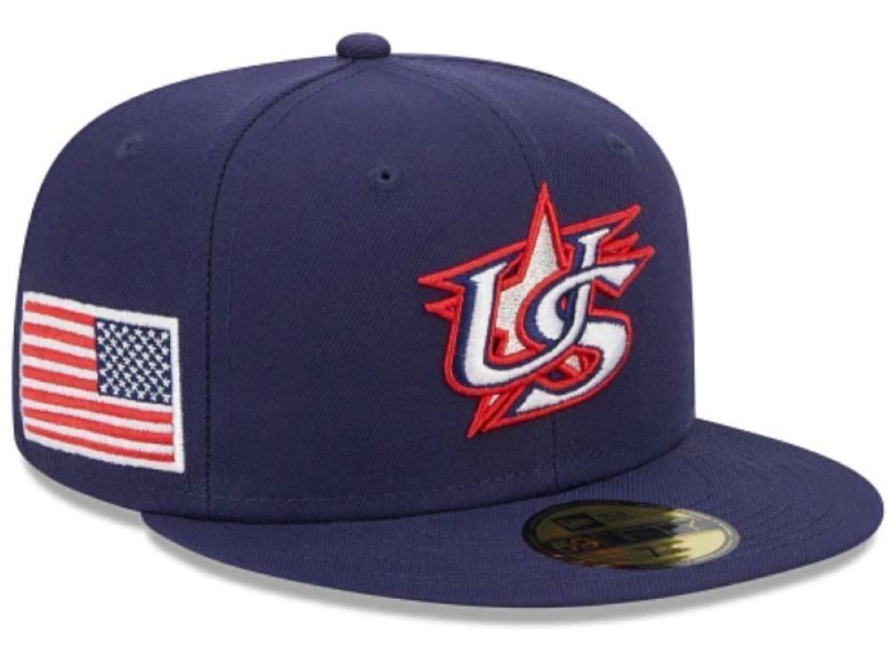 2023 WBC USA World Baseball Classic Fitted Hat New Era 59FIFTY Official