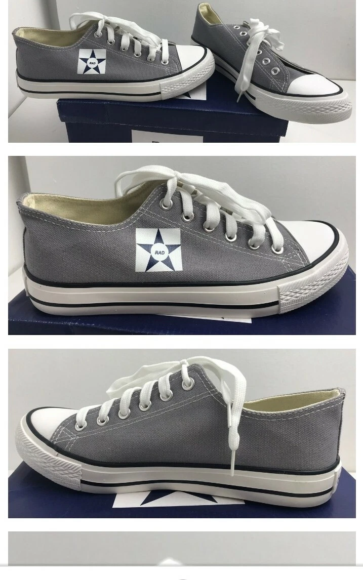 Scarpe da ginnastica stile Converse grigie grigie prezzo consigliato £30 unisex taglia 40