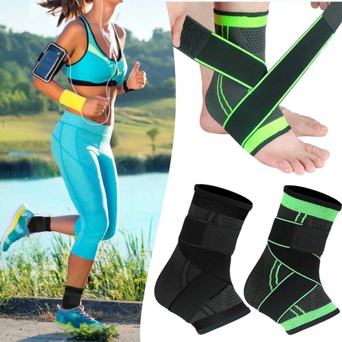Ankle Support Compression Brace Foot Heel Achilles Tendon Arthritis Pain Strap - Picture 6 of 16