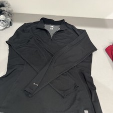 The North Face FlashDry 1/2 Zip Pullover Black Long Shirt Women's Size XL