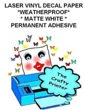 LASER WATERPROOF WHITE MATTE VINYL - Permanen...