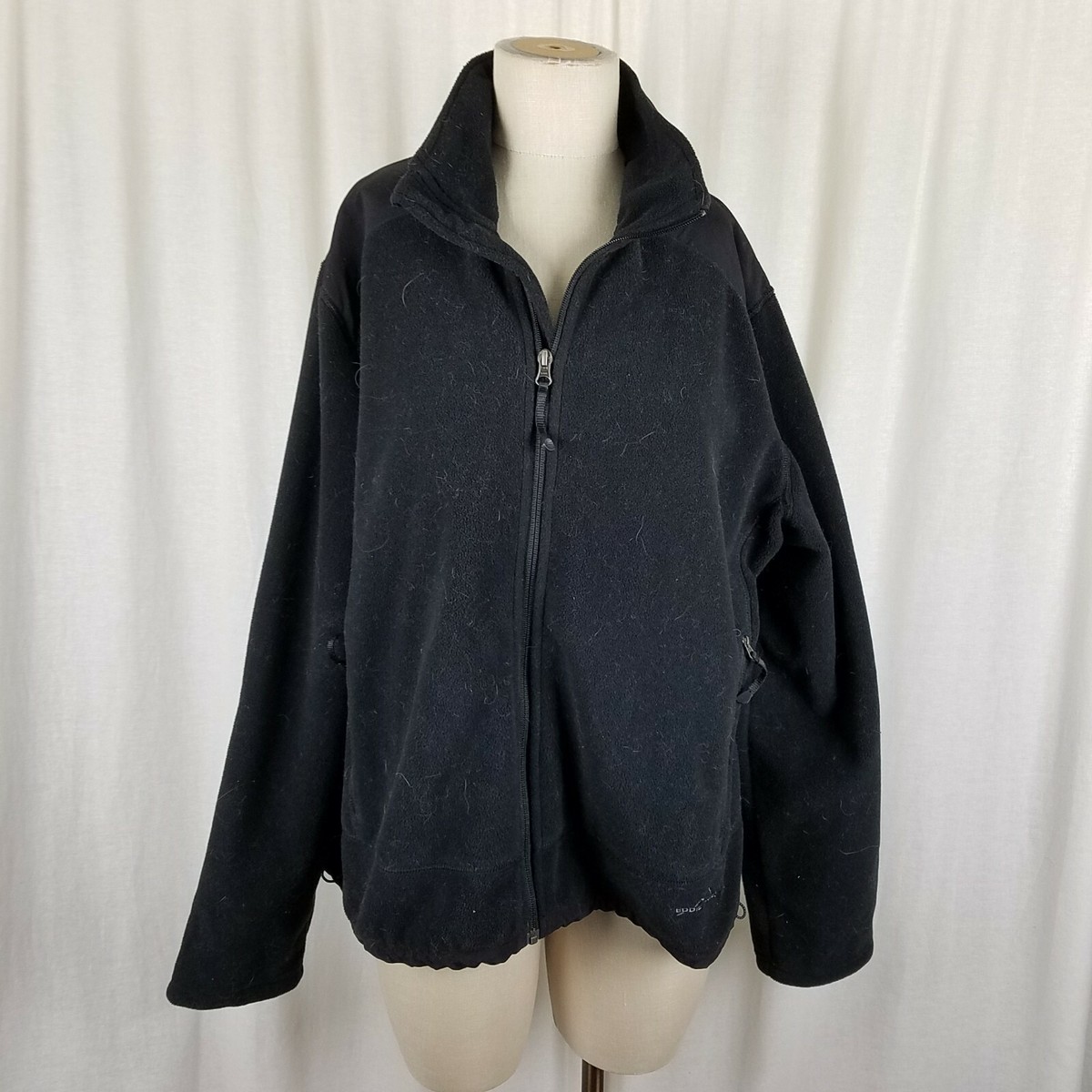 Eddie Bauer Polartec Windpro Fleece Jacket Full Zip Anorak Womens