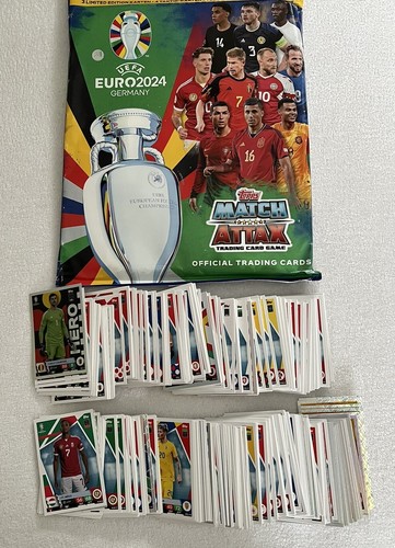 Topps Fußball Euro EM 2024 Match Attax-alle 316 Basiskarten komplett+95 Special