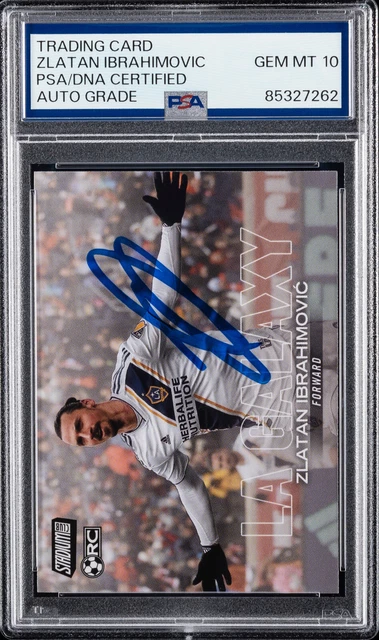 2018 Topps Stadium Club MLS Zlatan Ibrahimovic RC #96 PSA 10 GEM MT Auto Grade