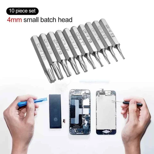 10x Torx Bit Set CR-V T3 T4 T5 T6 T7 T8 T9 T10 T15 T20 Schraubendreher Handy Bit - Picture 2 of 4