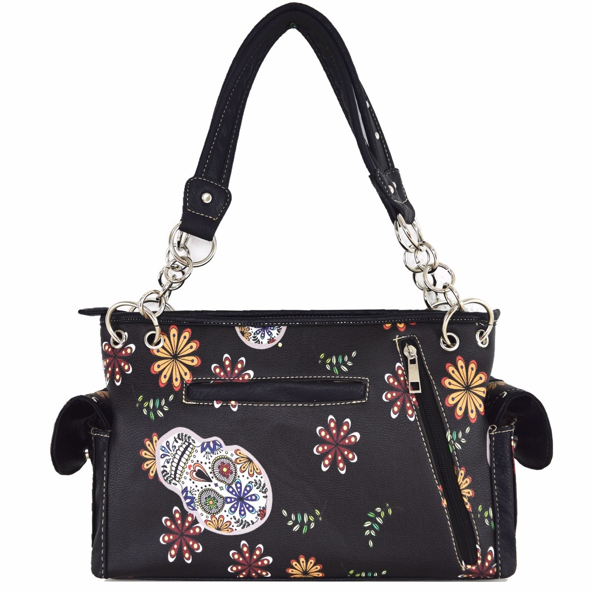 Borsa A Tracolla Sugar Skull Day Of The Dead Borsa Da Donna - Foto 3