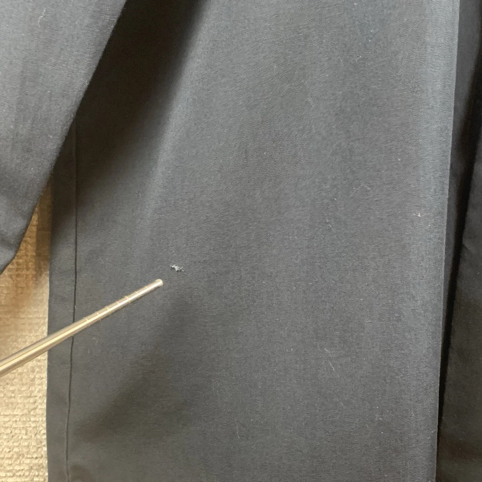 Camisa de vestir con botones VAN HEUSEN para hombre talla 16 x 34/35 negra restaurante Foto 3 de 4