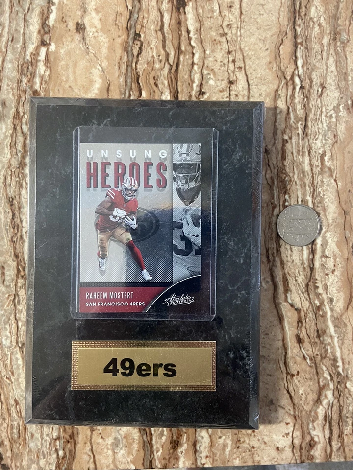 2020 Raheem Mostert San Francisco 49ERS Unsing Heroes Absolute Football Card - Image 2 of 3