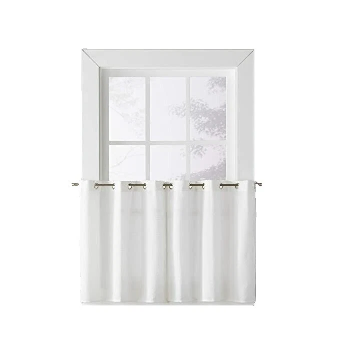 Embroidered Country White Window Curtains & Drapes