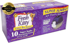 10 Count Fresh Kitty Litter Box Liners Super Thick, Durable, Easy Clean up Jumbo