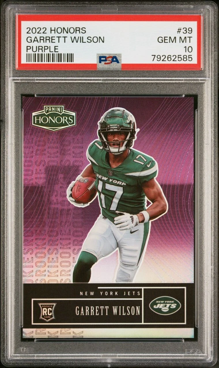 Garrett Wilson Panini Honors #39 Purple
