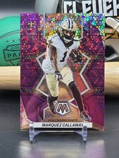 Marquez Callaway 2022 Panini Mosaic No Huddle Purple Disco Prizm #141 /50 (CH)