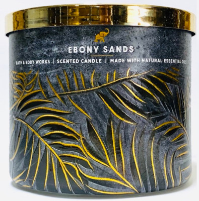 1 Bath & Body Works EBONY SANDS Large 3-Wick Scented Candle 14.5 oz