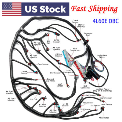 Arnés Independiente Para Transmisión 4L60E | Drive By Cable (DBC) 1997-2006 | Para Motores LS1 4.8 5.3 6.0
