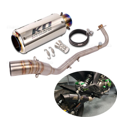 For Kawasaki Z125 Pro 2017-2025 Exhaust System Header Pipe 51mm Muffler Escape
