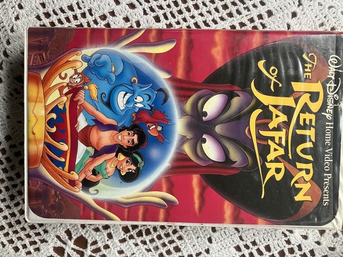 Disney’s Aladdin (VHS, 1992) Black Diamond #1662 W/ The Return Of Jafar RARE!!! - Picture 8 of 13