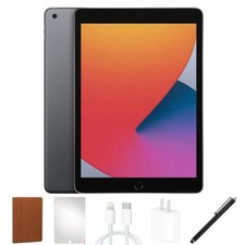 Apple iPad 8 Bundle 2020 Space Gray 32 GB WiFi Good Condition