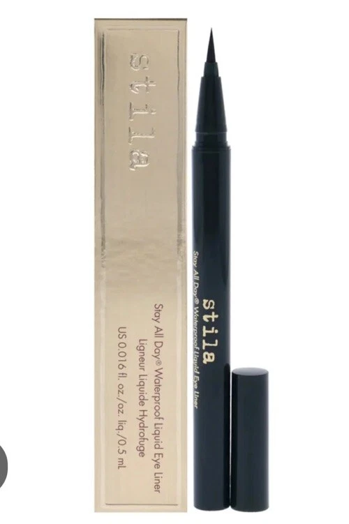 2 PACK Stila Stay All Day Waterproof Liquid EyeLiner .016 fl oz Intense Jade NIB - Image 2 of 4