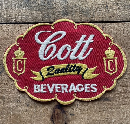 Vintage Original Cott Soda Beverages Advertising Embroidered Cloth Patch