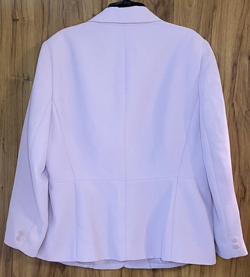 Blazer Apostrophe Claro Barbie Rosa/Rosa Pastel Bolsillos Doble Forrado Talla 14P Foto 2 de 4