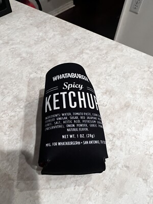 Whataburger Restaurant Fast Food Reversible Koozie Collectible Rare find