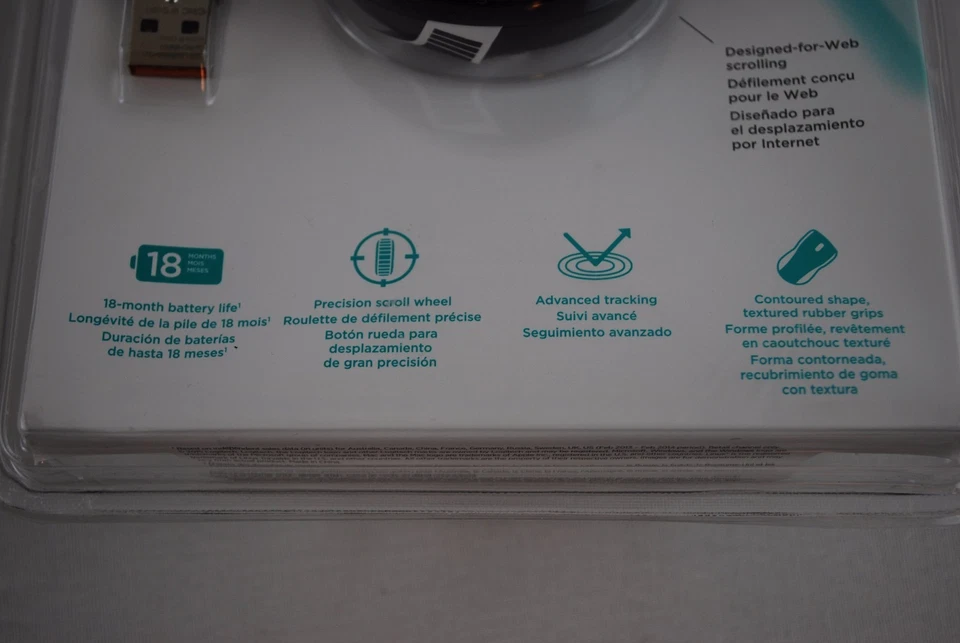 Logitech Wireless Mouse M325 with Designed-For-Web Scrolling Unifying - Black - Image 2 of 4