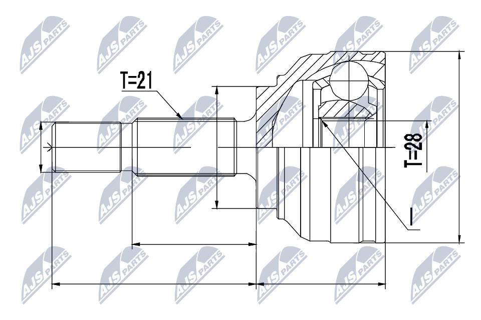 NPZ-RE-054 NTY Joint Kit, drive shaft for DACIA,RENAULT