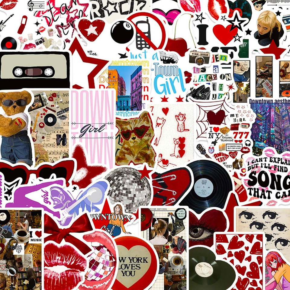 Aesthetic Downtown Girls Stickers Pack, 100Pcs Cool Trendy Y2K | eBay
