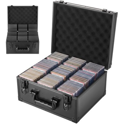 VEVOR Graded Card Case 3 Row 180 PSA Slab Storage Box Mechanical Lock 12 Divider