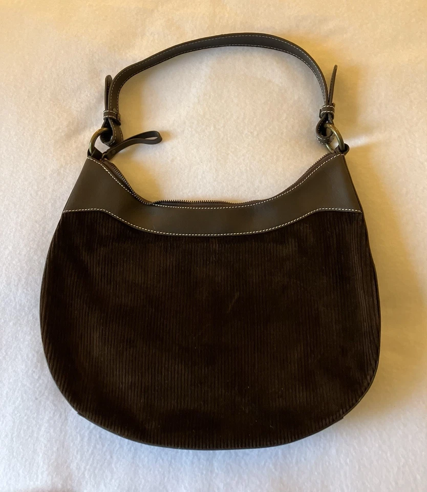 Maxx New York Brown Corduroy  Shoulder Bag - Image 2 of 4
