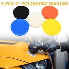 5Pcs Car Polishing Pads Foam Buffer Waxing Sponge for Auto Motorcycle Scratch