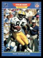 1989 Pro Set #550 Sterling Sharpe Green Bay Packers RC MINT NO RESERVE!
