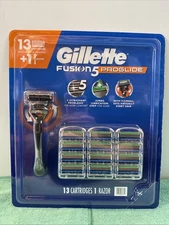 NEW Gillette Fusion 5 ProGlide Men's Razor -Pack of 13 Cartridges and 1 Razor