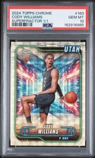 Marketplace image: 2024 TOPPS CHROME SUPERFRACTOR 1/1 #160 CODY WILLIAMS 1/1 PSA 10