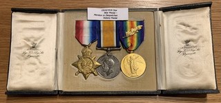 WW1 MENTION IN DISPATCHES MEDALS CAPT A. J. ROBINSON MIDDLESEX REG FULL SIZE