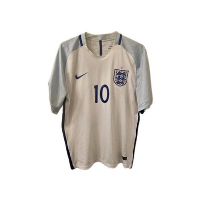 Nike England Wayne Rooney #10 Soccer Jersey White Blue Official | eBay