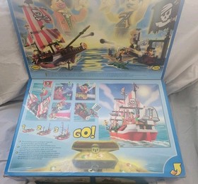 Vintage COMPLETE! LEGO 4 Juniors: Captain Redbeard's Pirate Ship (7075)